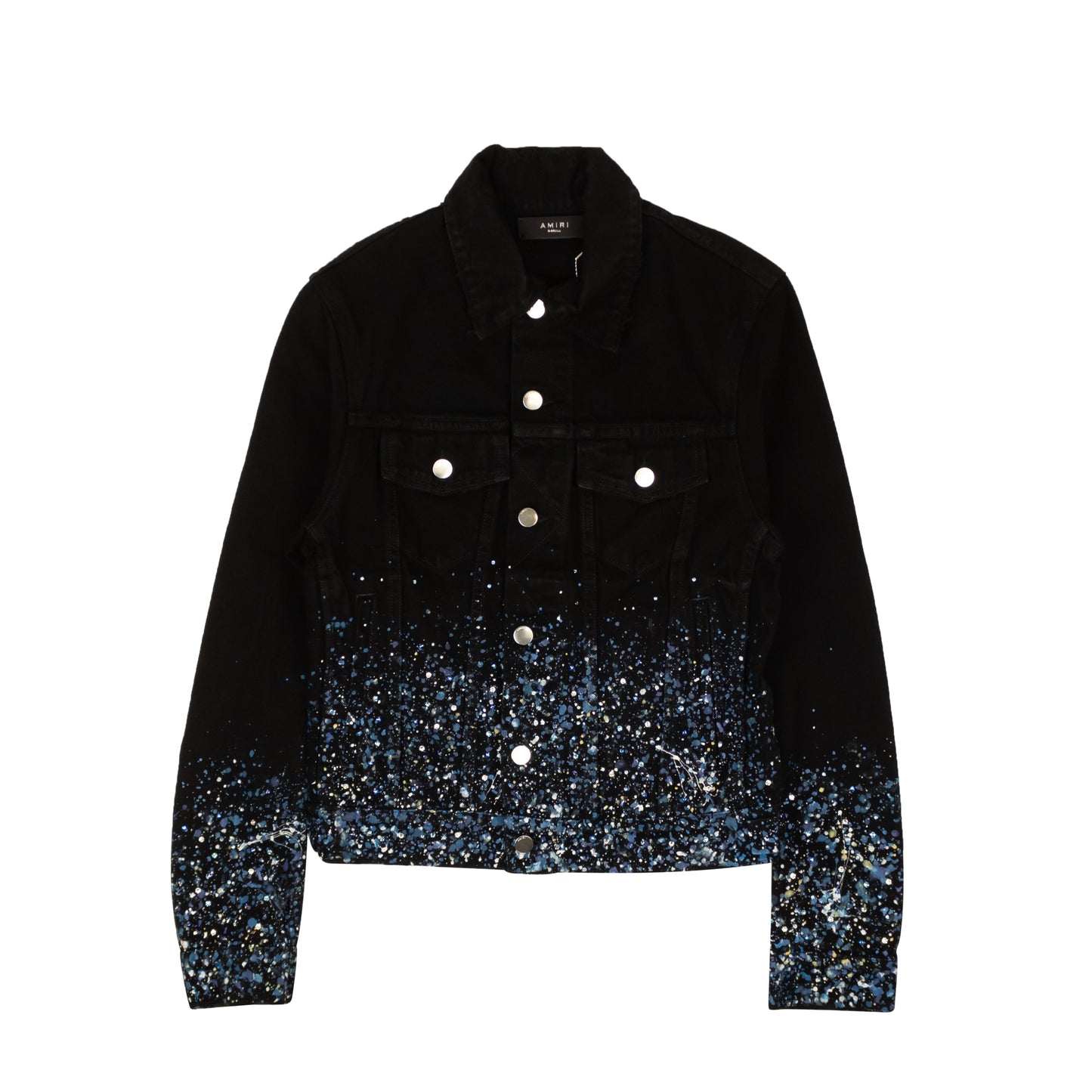 Amiri Crystal Painter Trucker Jacket - Black