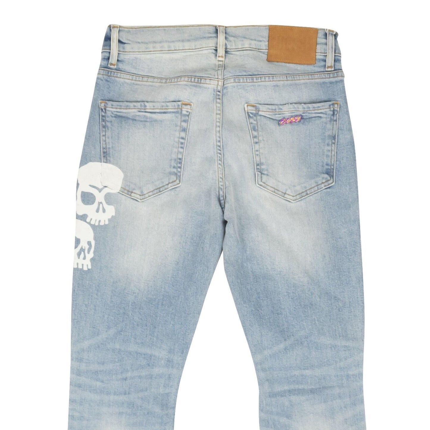 Bossi Embroidered Jeans - Blue