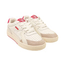 White Leather University Low Top Sneakers