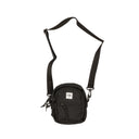 Black Polyester Mini Cross Body Bag