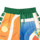 Multicolor Silk Rev De Tennis Relaxed Shorts
