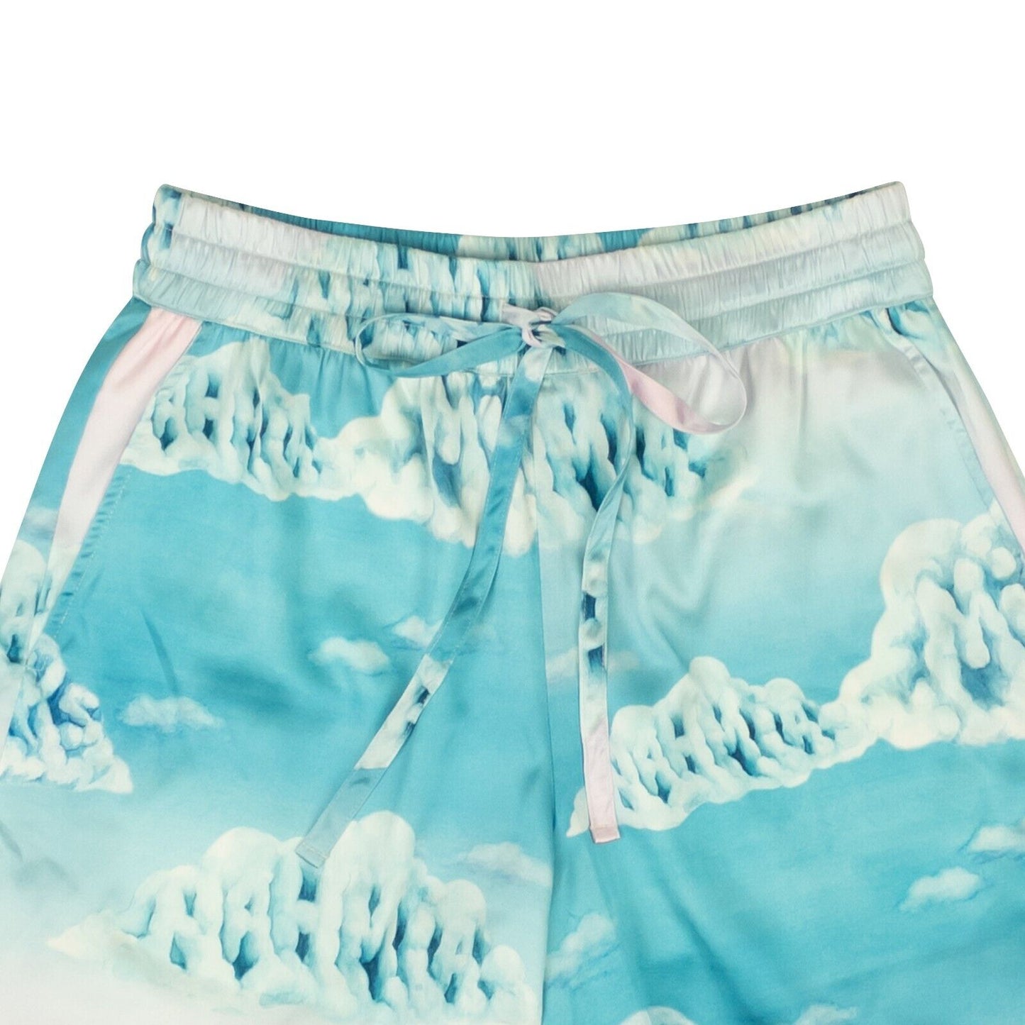 Nahmias Silk Cloud Design Shorts - Blue