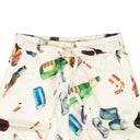 Nahmias Bleacher Litter Silk Shorts - White