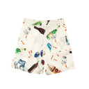 Nahmias Bleacher Litter Silk Shorts - White