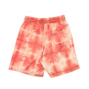 Red And White Graphic Logo Silk Shorts