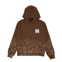 Brown Cotton Crystal Painter Hoodie