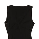 Black Viscose Sleeveless Chain Detail Top