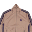 Taupe Polyester Classic Zip-Up Track Jacket