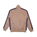 Taupe Polyester Classic Zip-Up Track Jacket