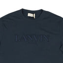 Lanvin Cotton Embroidered Logo Short Sleeve T-Shirt - White