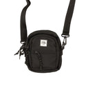 Black Polyester Mini Cross Body Bag