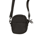 Black Polyester Mini Cross Body Bag