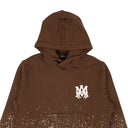 Brown Cotton Crystal Painter Hoodie