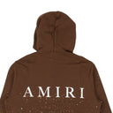 Brown Cotton Crystal Painter Hoodie