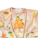 Pink Silk Ne Pas Deranger Wrap Blouse Top