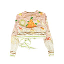 Pink Silk Ne Pas Deranger Wrap Blouse Top