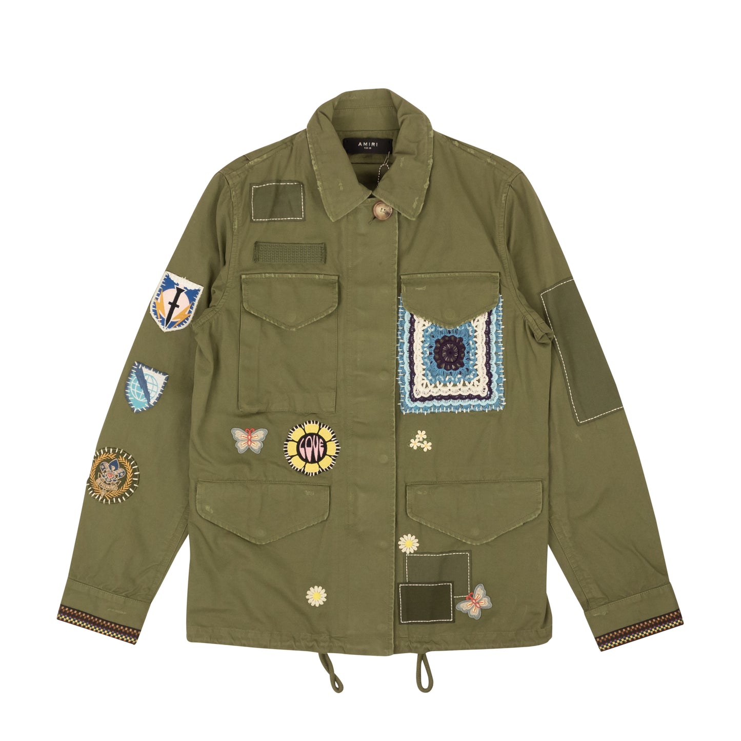 Amiri M65 Military Trench - Green