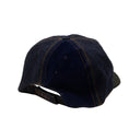 Blue And Black Corduroy and Denim Cap