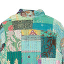Multicolor Cotton Quilted Patchwork Trucker Jacket