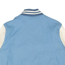 Carolina Blue Wool Letterman Bomber Jacket