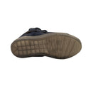 Blue Leather Logo Curb Low Top Sneakers