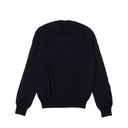 Navy Wool Gold Heart Knit Cardigan