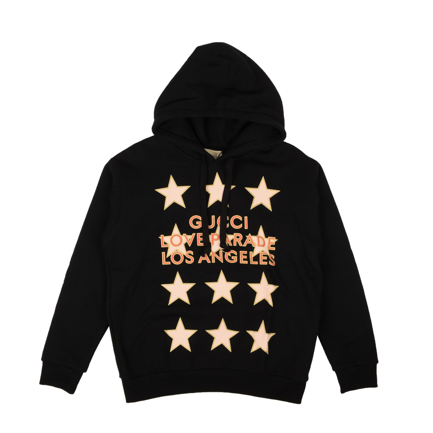 Black Gucci Love Parade Cotton Hoodie - Black