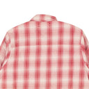 Amiri Ombre Lurex Plaid Raw Edge Shirt - Red
