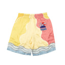 Multicolor Levant Soleil Silk Drawstrings Shorts