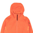 Orange Teddy Zip Up Hooded Fleece Jacket