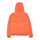 Orange Teddy Zip Up Hooded Fleece Jacket