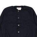 Comme Des Garcons Cotton Knit Button Down Cardigan - Navy