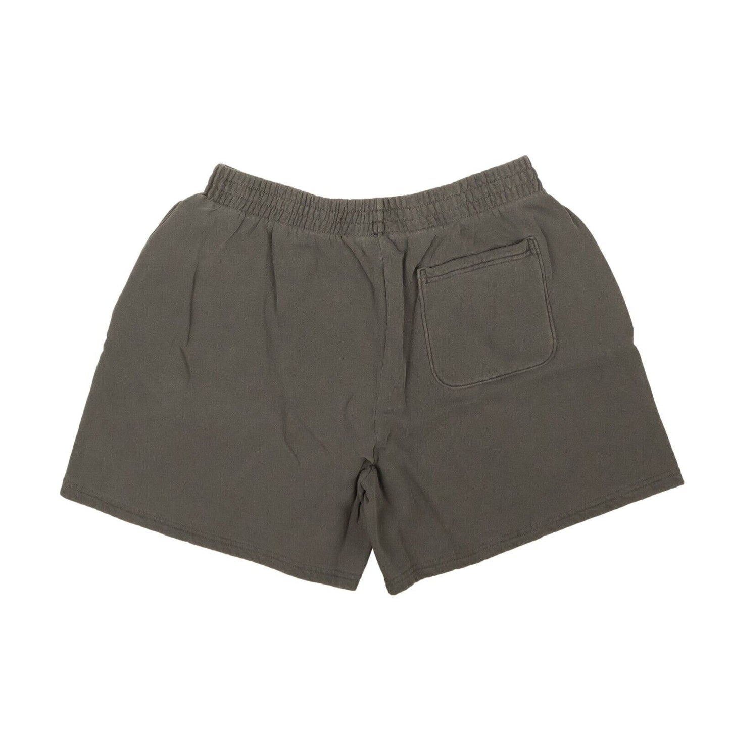 Washed Black Cotton Interval Shorts