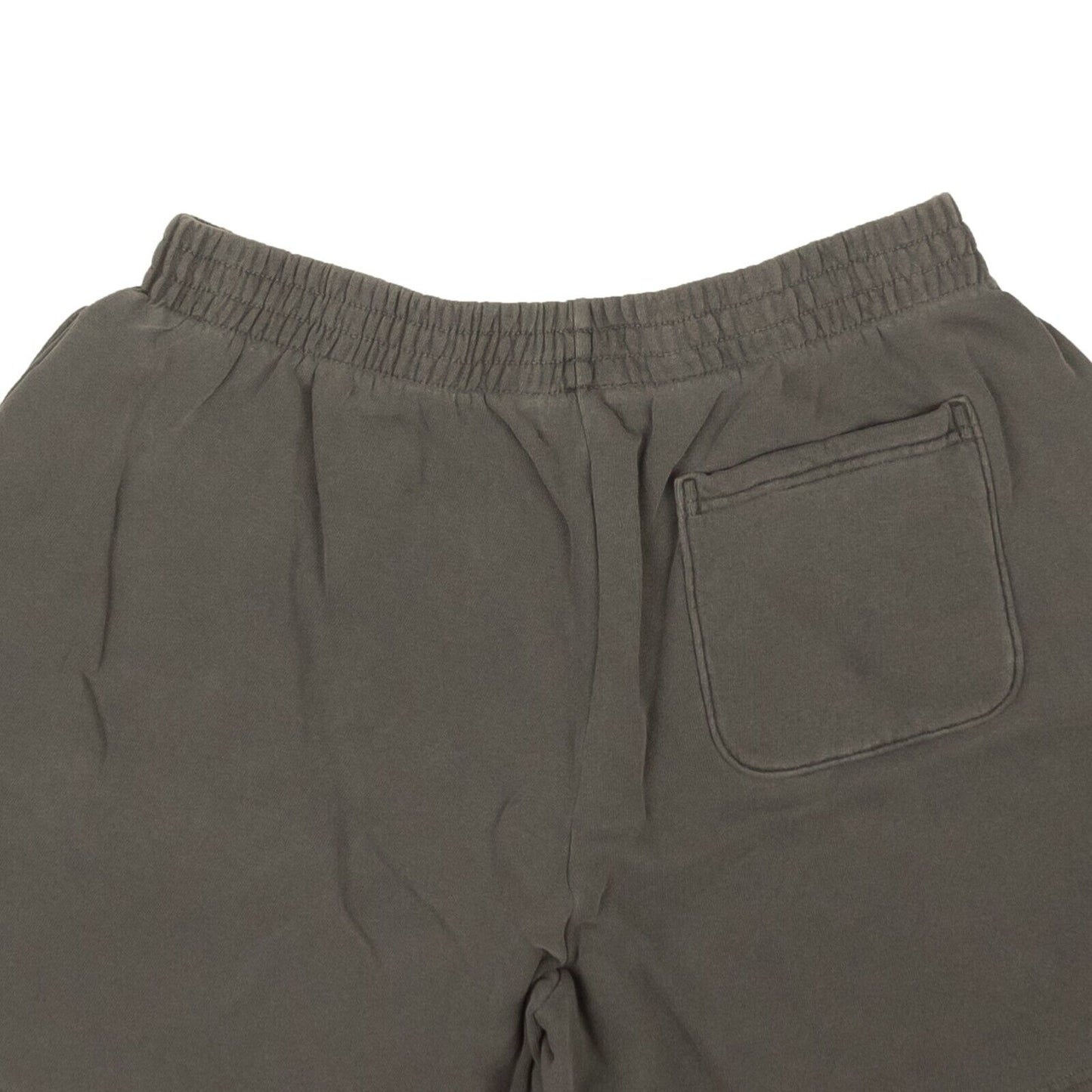 Washed Black Cotton Interval Shorts