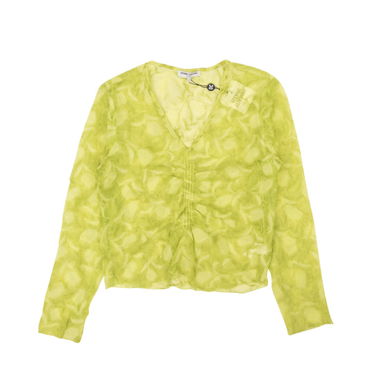 Opening Ceremony Ls Crinkle Top - Yellow