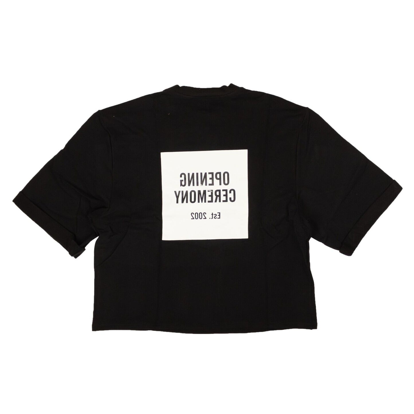 Opening Ceremony Oc Cut-Off Logo Sweat Tee - Black