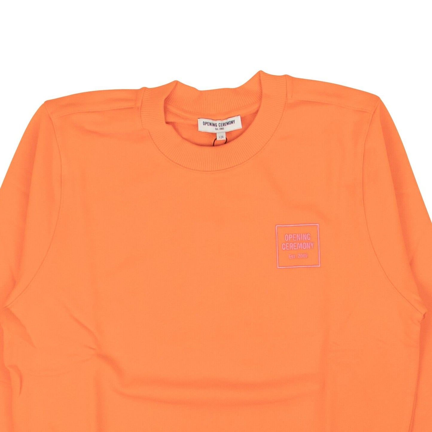 Opening Ceremony Shrunken Mini Box Logo Sweatshirt - Clementine