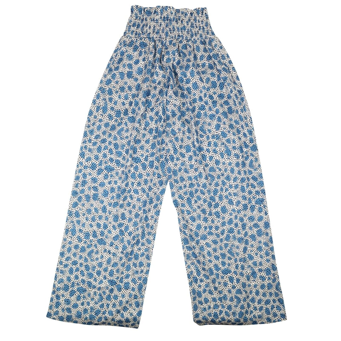 Opening Ceremony Smocked Printed Pull On Pant - Blue/Leopard