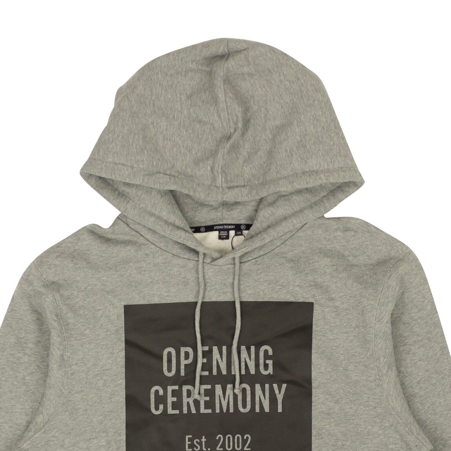 Opening Ceremony Torch Unisex Box Logo Hoodie - Gray