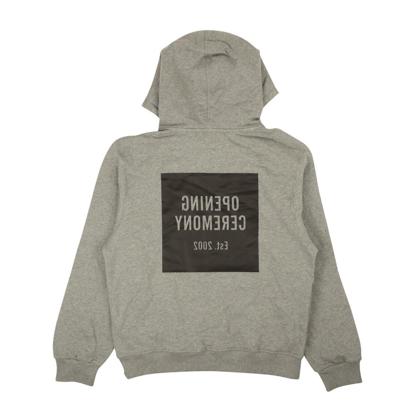 Opening Ceremony Torch Unisex Box Logo Hoodie - Gray