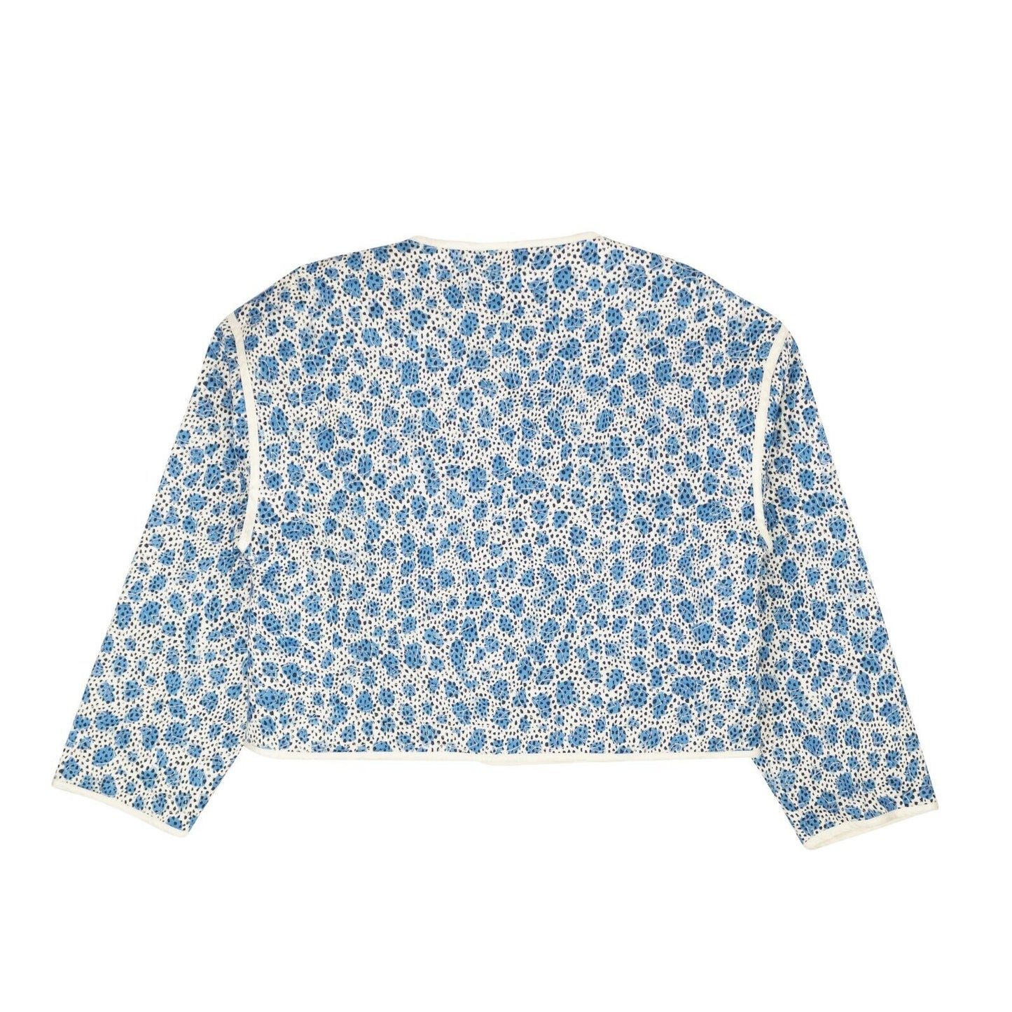Opening Ceremony Printed Quilted Jacket - Blue/Leopard