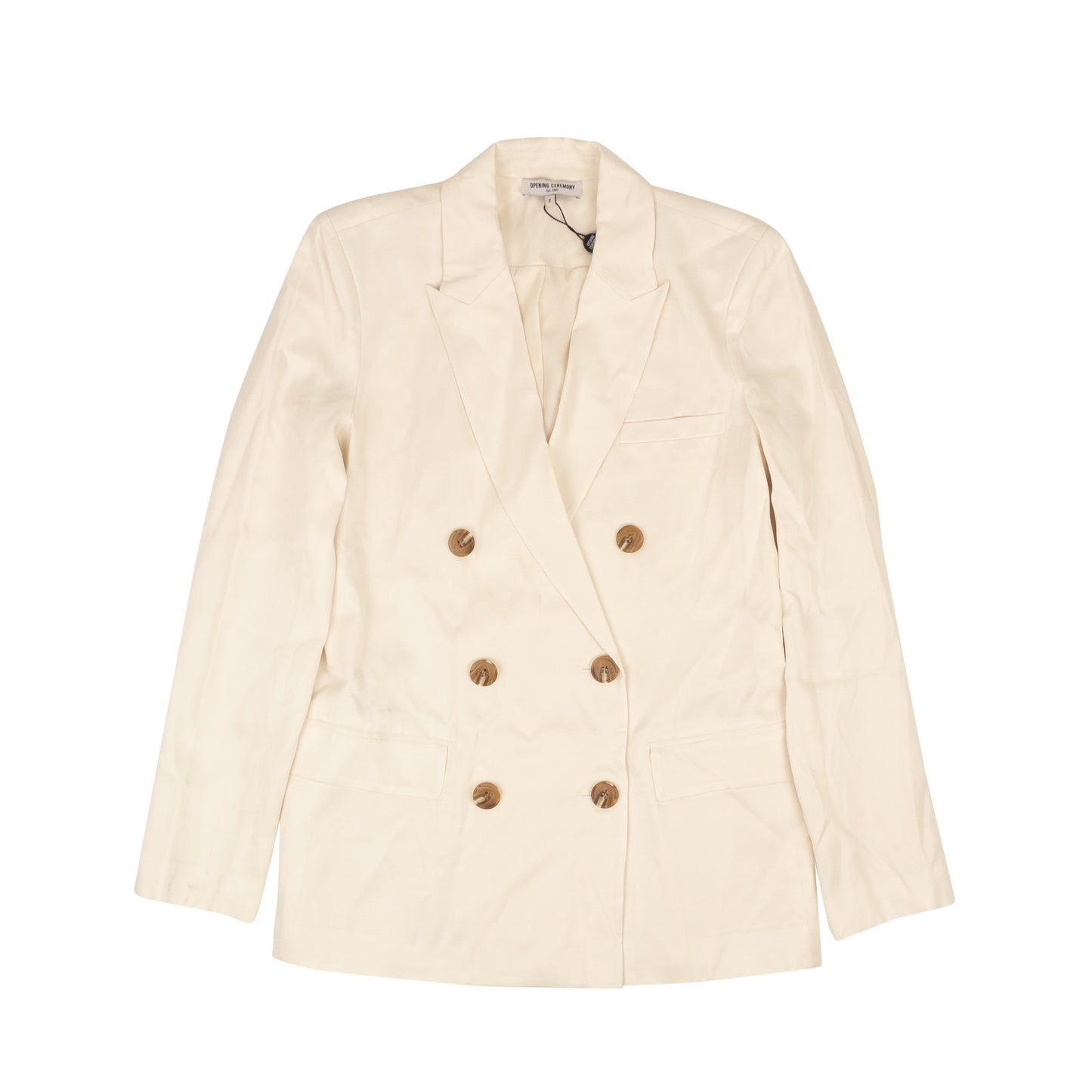 Opening Ceremony Double Breasted Blazer - Eggshell