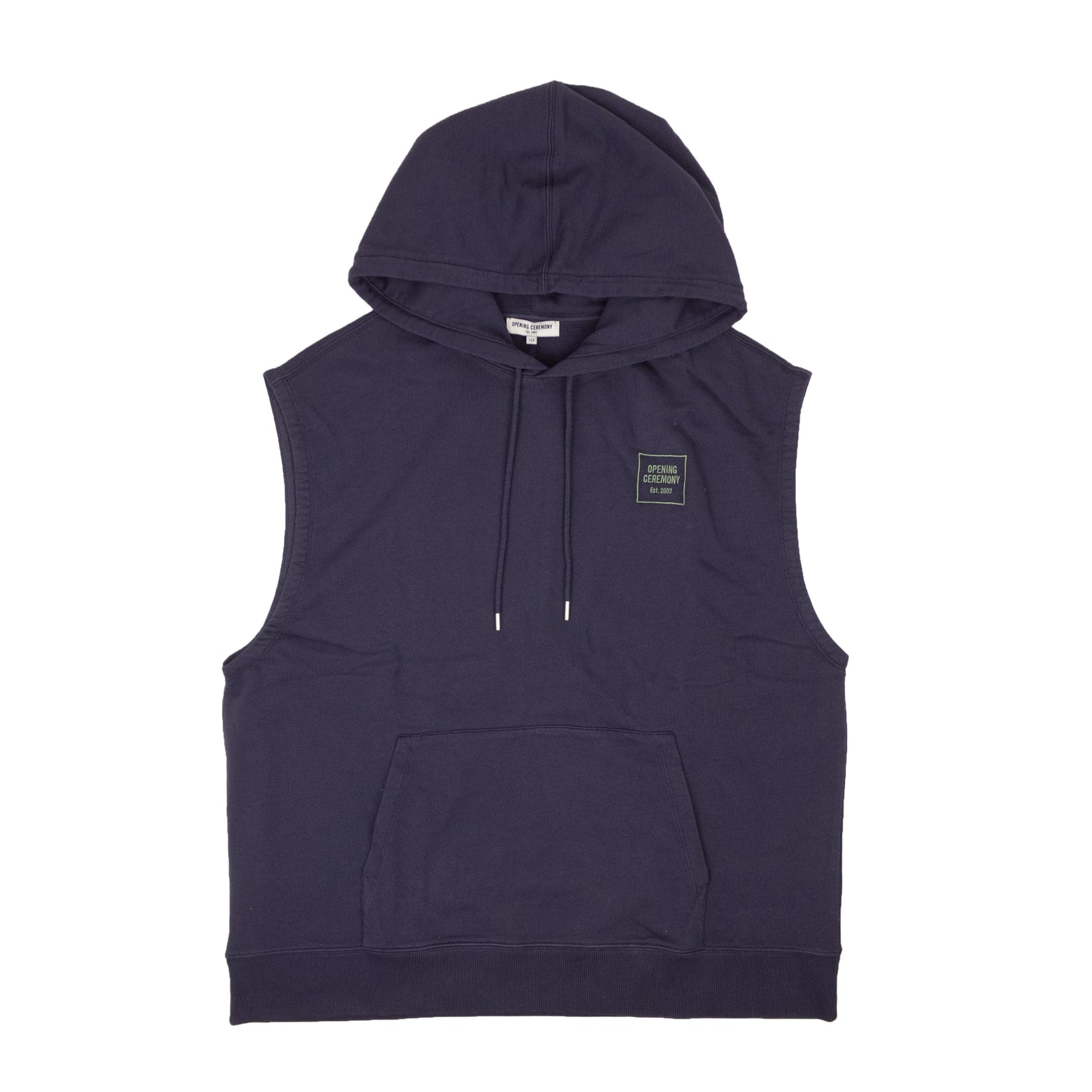 Opening Ceremony Unisex Cut Off Hoodie - Navy