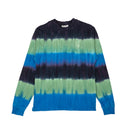 Opening Ceremony L/S Unisex Tie Dye Mini Box Logo Tee - Navy