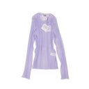 Opening Ceremony L/S Sheer Ribbed Top - Lilac