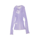 Opening Ceremony L/S Sheer Ribbed Top - Lilac