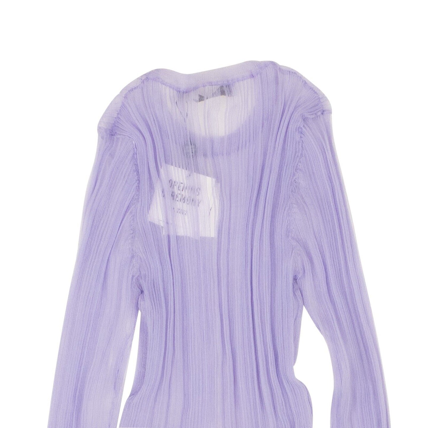 Opening Ceremony L/S Sheer Ribbed Top - Lilac