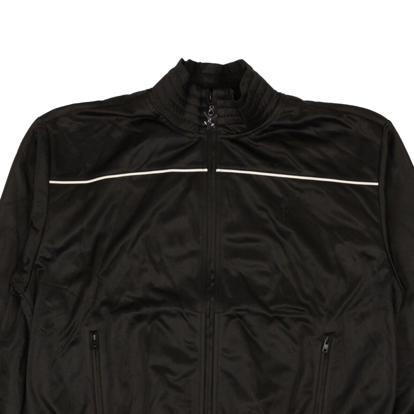 Opening Ceremony Ruffle Smocked Track Jacket - Black