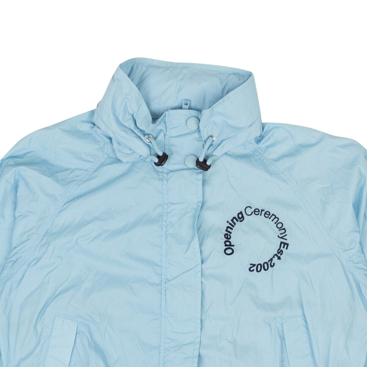 Opening Ceremony Cropped Baby Wind Jacket - Blue