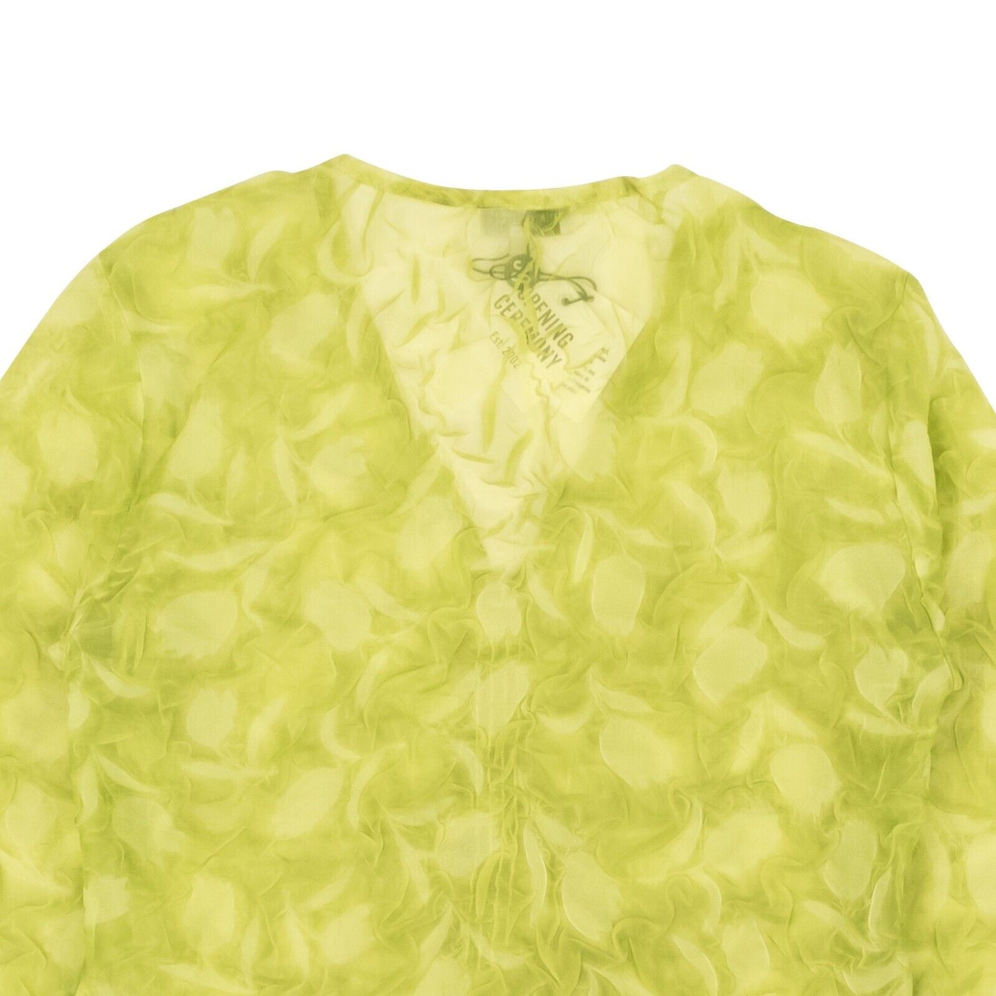 Opening Ceremony Ls Crinkle Top - Yellow